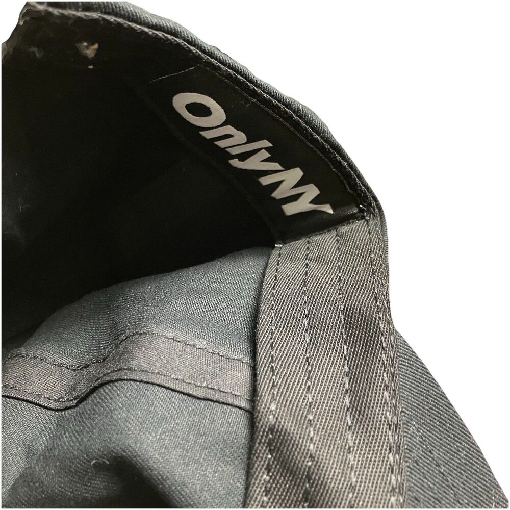 ONLY NY Paper Run Snapback Unisex Hat Black Embroidered Streetwear NYC Cap - Picture 8 of 10